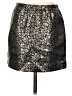 J.Crew Collection 100% Acetate Metallic Silver Formal Skirt Size 00 - photo 1