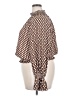 Worthington 100% Polyester Houndstooth Brown Long Sleeve Blouse Size XXL - photo 5