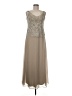 Alex Evenings Tan Cocktail Dress Size 6 Petite - photo 1