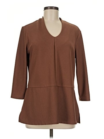Draper's & Damon's 3/4 Sleeve Top (view 1)