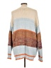 Lumiere Color Block Orange Pullover Sweater Size L - photo 2