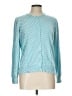 L.L.Bean 100% Cotton Polka Dots Teal Pullover Sweater Size L - photo 1