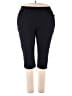 Catherines Solid Black Active Pants Size 2X - photo 1