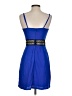19 Cooper 100% Polyester Color Block Blue Cocktail Dress Size S - photo 2