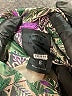 Anna Sui 100% Polyester Tropical Gray Cocktail Dress Size 6 - photo 4