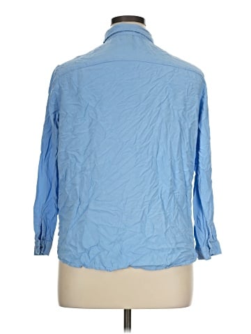 Divided by H&M 3/4 Sleeve Button-Down Shirt (view 2)