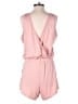 Heart & Hips Solid Pink Romper Size L - photo 2