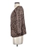 Ann Taylor LOFT Animal Print Brown 3/4 Sleeve Blouse Size XS - photo 5