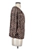 Ann Taylor LOFT Animal Print Brown 3/4 Sleeve Blouse Size XS - photo 4