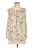 Simply Vera Vera Wang 100% Polyester Ivory Sleeveless Blouse Size L - photo 1