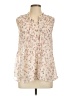 Pleione Ivory Sleeveless Blouse Size L - photo 1