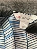 Liz Claiborne Chevron-herringbone Blue Short Sleeve Blouse Size L - photo 7