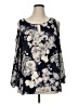 Rose + Olive 100% Polyester Blue 3/4 Sleeve T-Shirt Size 1X - photo 1