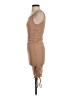 Unbranded Solid Tan Cocktail Dress Size S - photo 5