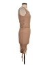 Unbranded Solid Tan Cocktail Dress Size S - photo 4