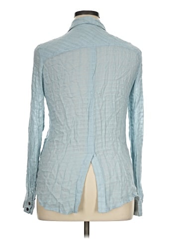 Skies Are Blue Long Sleeve Button-Down Shirt (view 2)