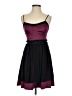 BCBGeneration Color Block Burgundy Cocktail Dress Size 4 - photo 1