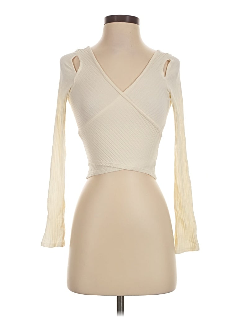 Pre-owned Carbon38 3/4 Sleeve T-shirt In Ivory