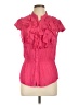 Cocomo Pink Short Sleeve Blouse Size L - photo 1