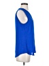Banana Republic 100% Polyester Blue Sleeveless Blouse Size S - photo 4