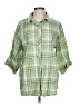 BonWorth Plaid Green 3/4 Sleeve Blouse Size L - photo 1