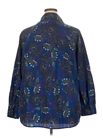 Just My Size Long Sleeve Blouse (view 2)