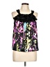 Nine West 100% Polyester Black Sleeveless Blouse Size 12 - photo 1