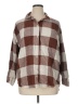 Old Navy 100% Cotton Plaid Brown 3/4 Sleeve Button-Down Shirt Size XL - photo 1