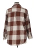 Old Navy 100% Cotton Plaid Brown 3/4 Sleeve Button-Down Shirt Size XL - photo 2