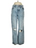 Express 100% Cotton Hearts Blue Jeans Size 4 - photo 1