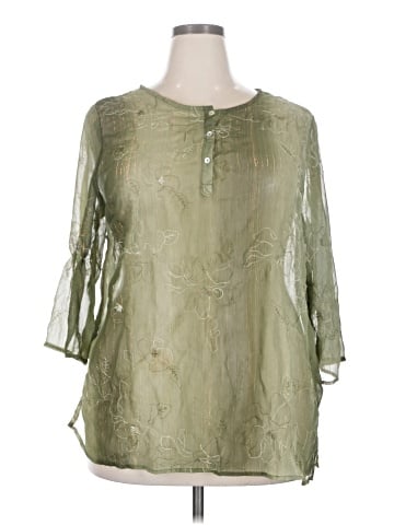 Sarah B Studio 3/4 Sleeve Blouse (view 1)