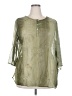 Sarah B Studio Green 3/4 Sleeve Blouse Size 2X (estimated) - photo 1