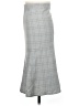 Unity Plaid Gray Formal Skirt Size M - photo 2