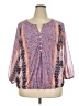 Monroe and Main Purple 3/4 Sleeve Blouse Size 2X - photo 1