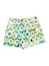 Milly Aztec Or Tribal Print Green Shorts Size 2 - photo 1