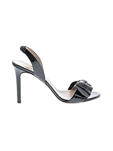Valentino Garavani Black Patent Leather Bow Slingback Sandals (view 1)