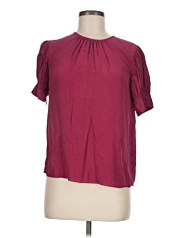 Rebecca Taylor Short Sleeve Silk Top (view 1)