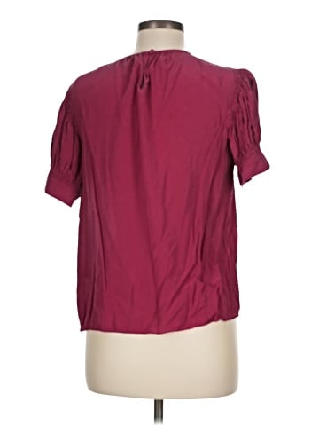 Rebecca Taylor Short Sleeve Silk Top (view 2)