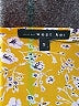 West Kei 100% Polyester Yellow Short Sleeve Blouse Size S - photo 7