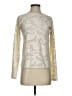 Splendid Metallic Ivory Long Sleeve Top Size S - photo 1