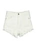 Zara White Denim Shorts Size 2 - photo 1