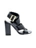 Burberry Black Patent Leather Sandals Size EU 39 1/2 - photo 1