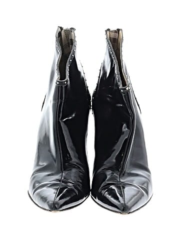 Burberry Patent Leather Studded Ankle Boots (view 2)