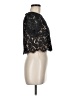 Yumi Black Short Sleeve Top Size 6 - photo 4