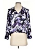 Apt. 9 100% Polyester Floral Purple 3/4 Sleeve Blouse Size XS (petite) - photo 1