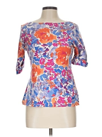 Lauren by Ralph Lauren 3/4 Sleeve Top (view 1)