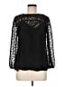 HD in Paris Black Long Sleeve Blouse Size 8 - photo 1