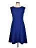Evan Picone Solid Blue Casual Dress Size 10 - photo 1