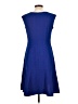 Evan Picone Solid Blue Casual Dress Size 10 - photo 2