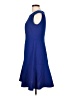 Evan Picone Solid Blue Casual Dress Size 10 - photo 5